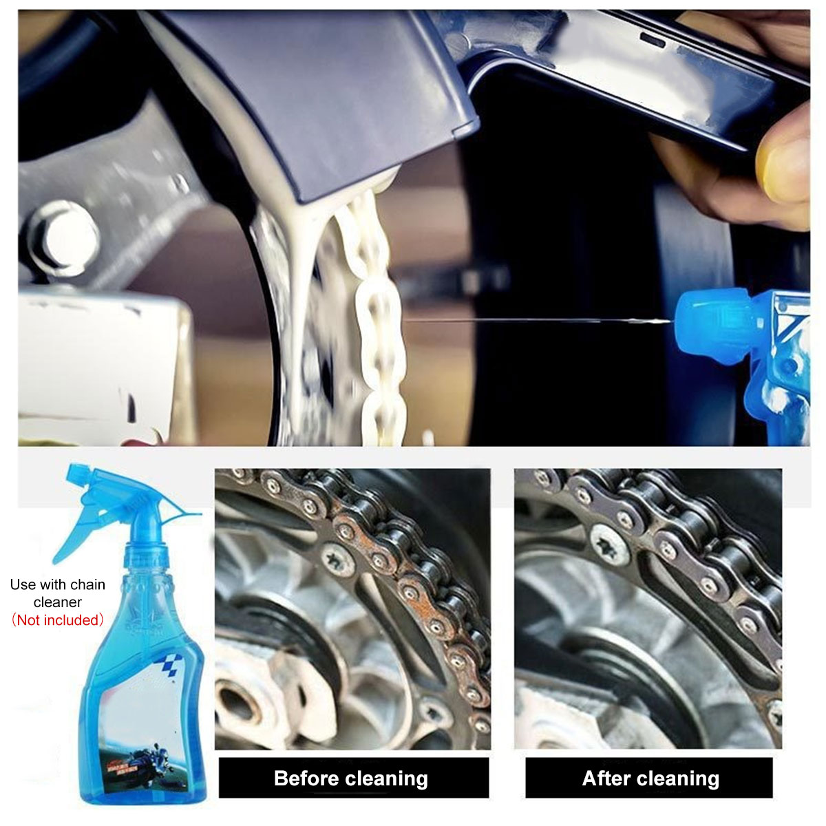 Motorcycle Bike Chain Cleaner  - Motorcycle Gear Up recension och pris