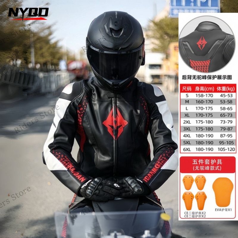 Motorcycle Riding Clothes Leat - Riding Jacket Leather recension och pris