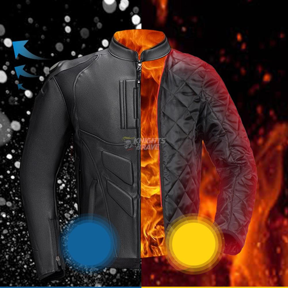 GHOST RACING Winter Motorcycle - Riding Jacket Leather recension och pris
