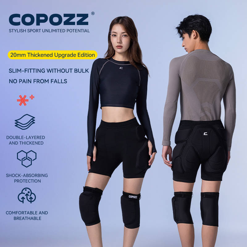 COPOZZ Upgraded Ski Knee Pads  - Motorcycle Gear On Sale recension och pris