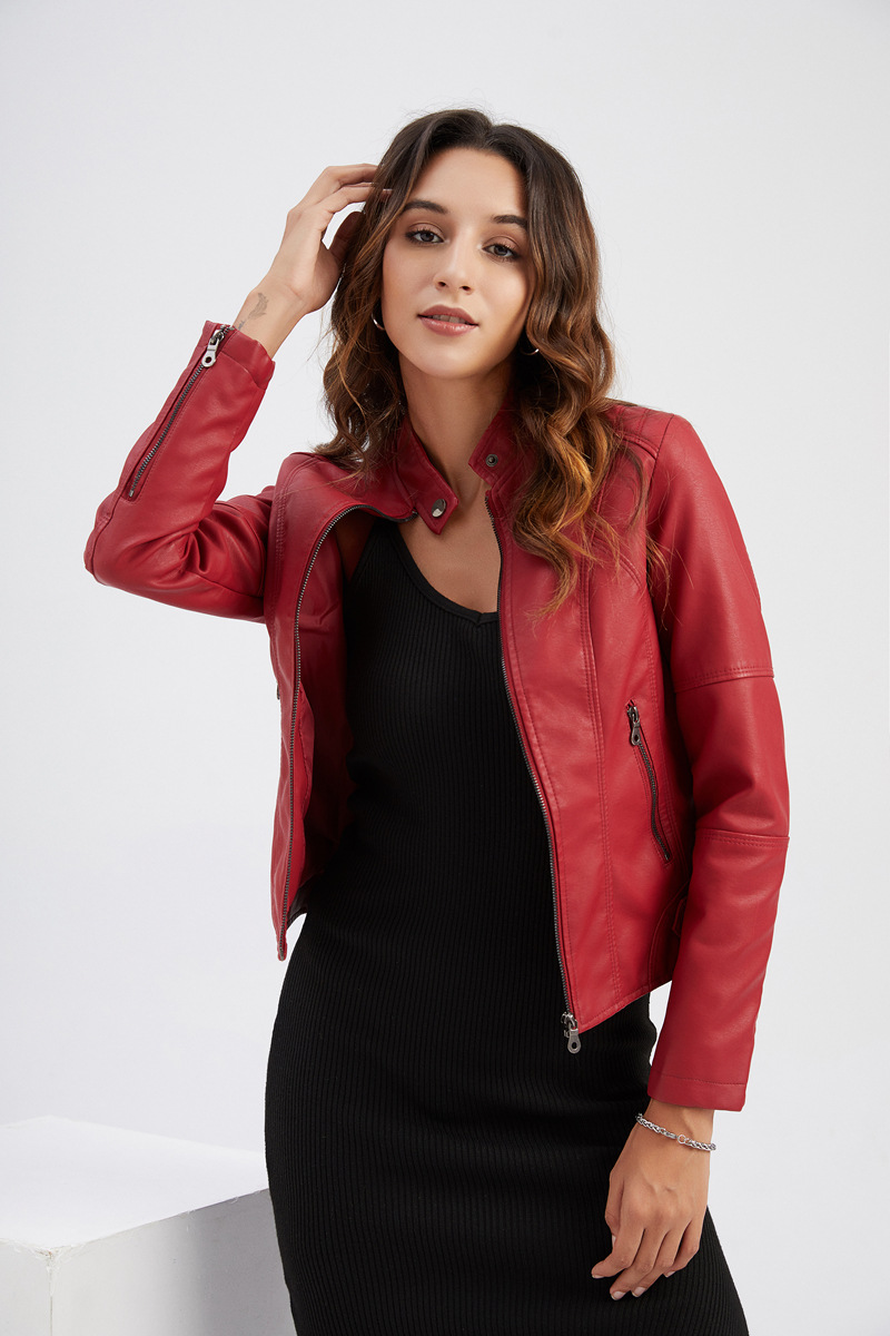 Women's Leather Jacket Women's - Riding Jacket Leather recension och pris