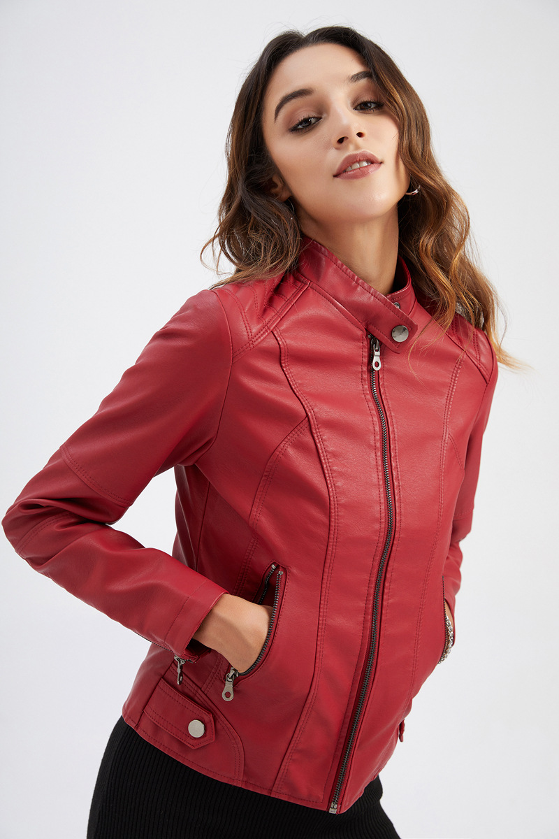 Women's Leather Jacket Women's - Riding Jacket Leather recension och pris