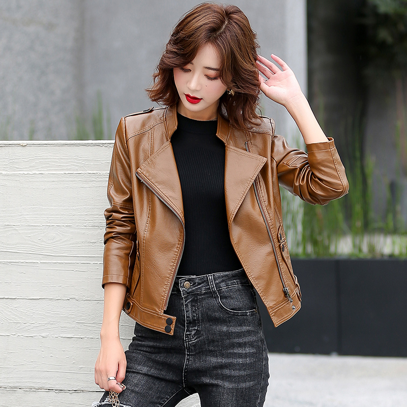 M-5XL New Women Leather Jacket - Riding Jacket Leather recension och pris