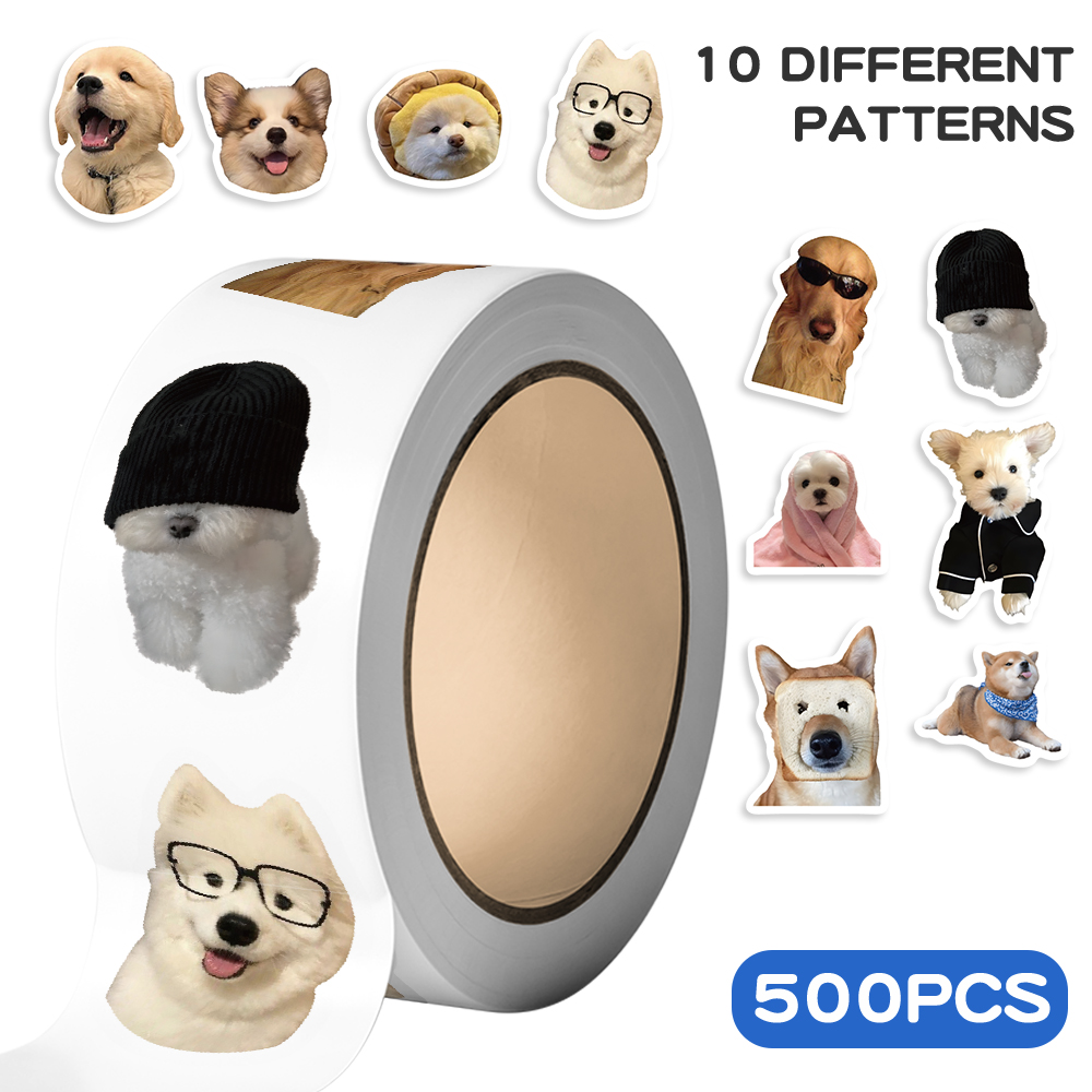 500pcs Cartoon Dog Expression  - Motorcycle Gear Dogs recension och pris