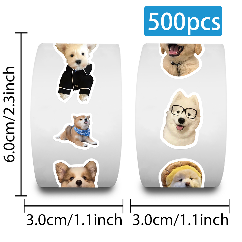 500pcs Cartoon Dog Expression  - Motorcycle Gear Dogs recension och pris