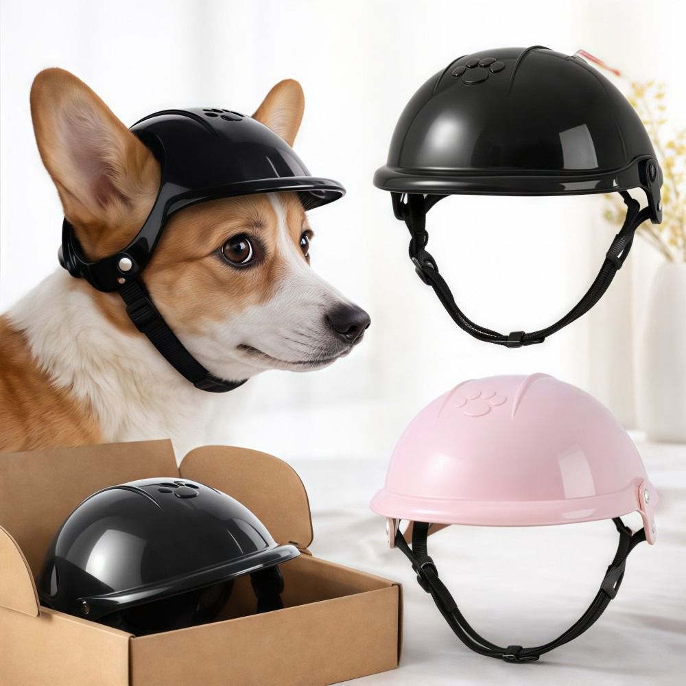 Funny Adjustable Dog Cat Helme - Motorcycle Gear Dogs recension och pris