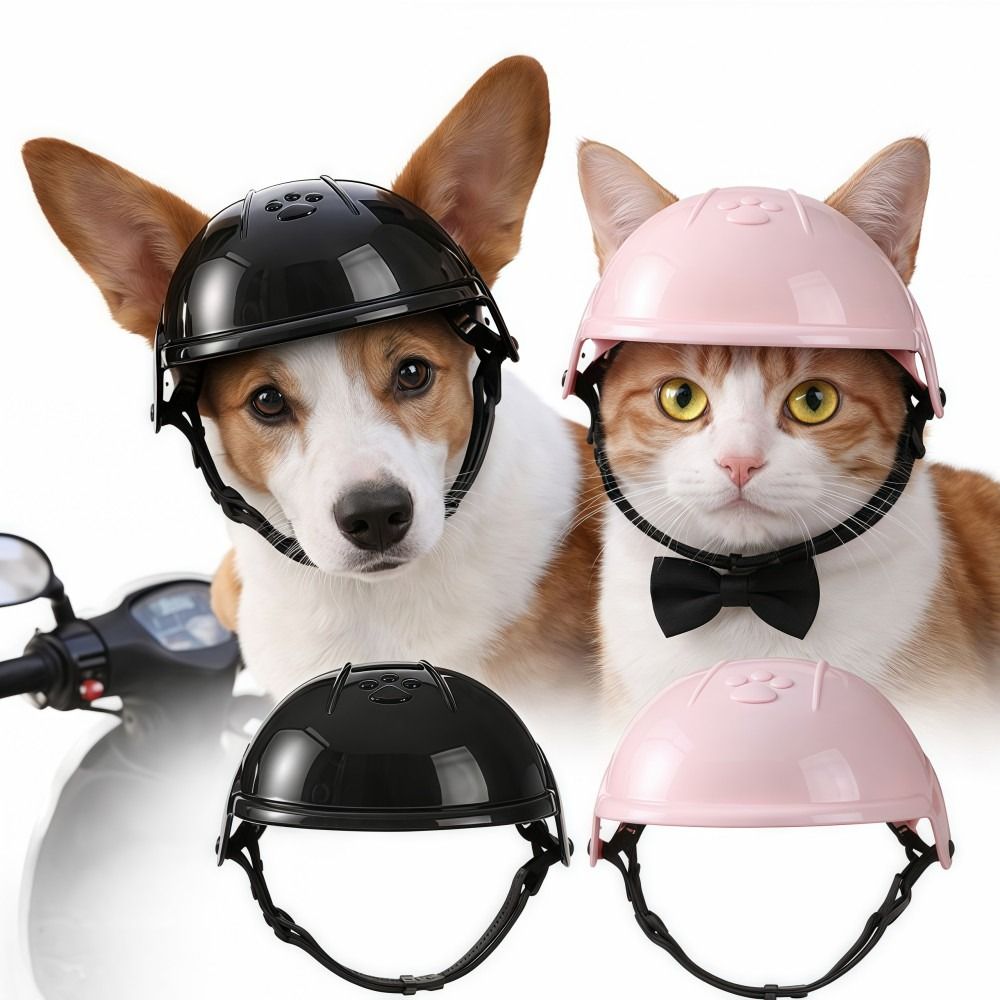 Funny Adjustable Dog Cat Helme - Motorcycle Gear Dogs recension och pris