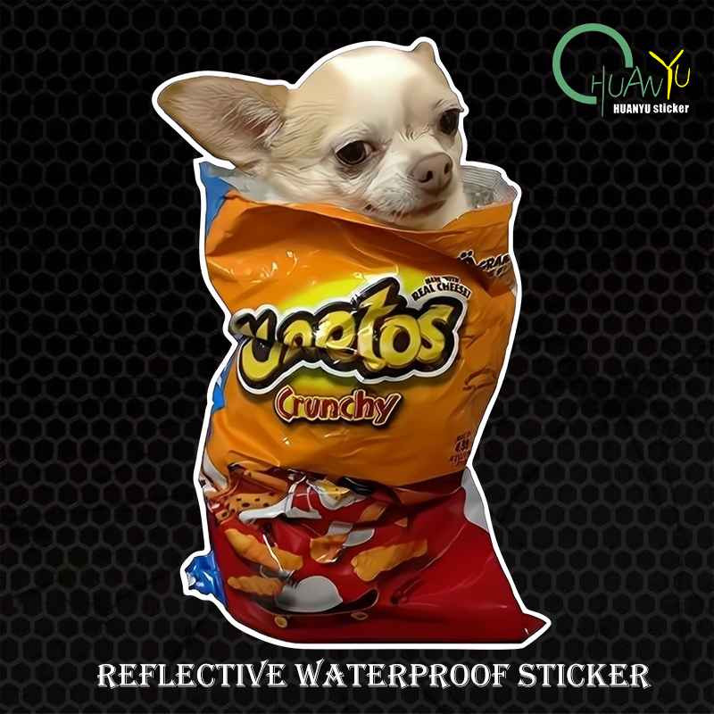 Cute puppy reflective sticker  - Motorcycle Gear Up recension och pris
