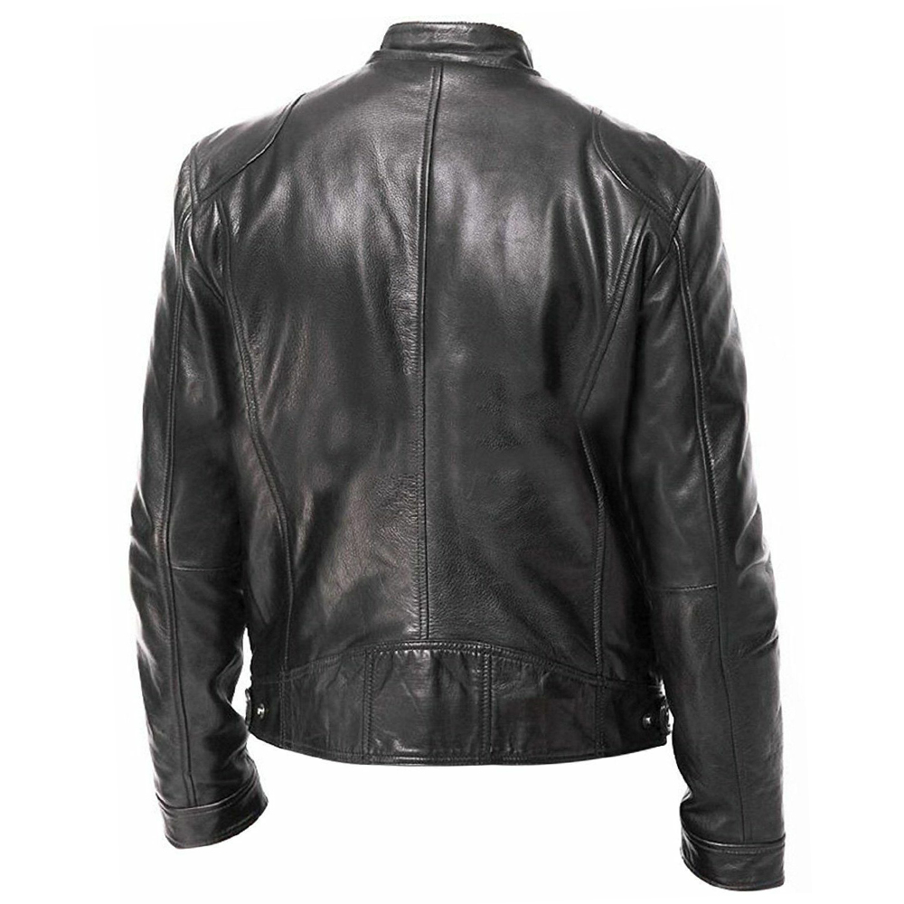 PU Leather Motorcycle Jacket M - Riding Jacket Leather recension och pris