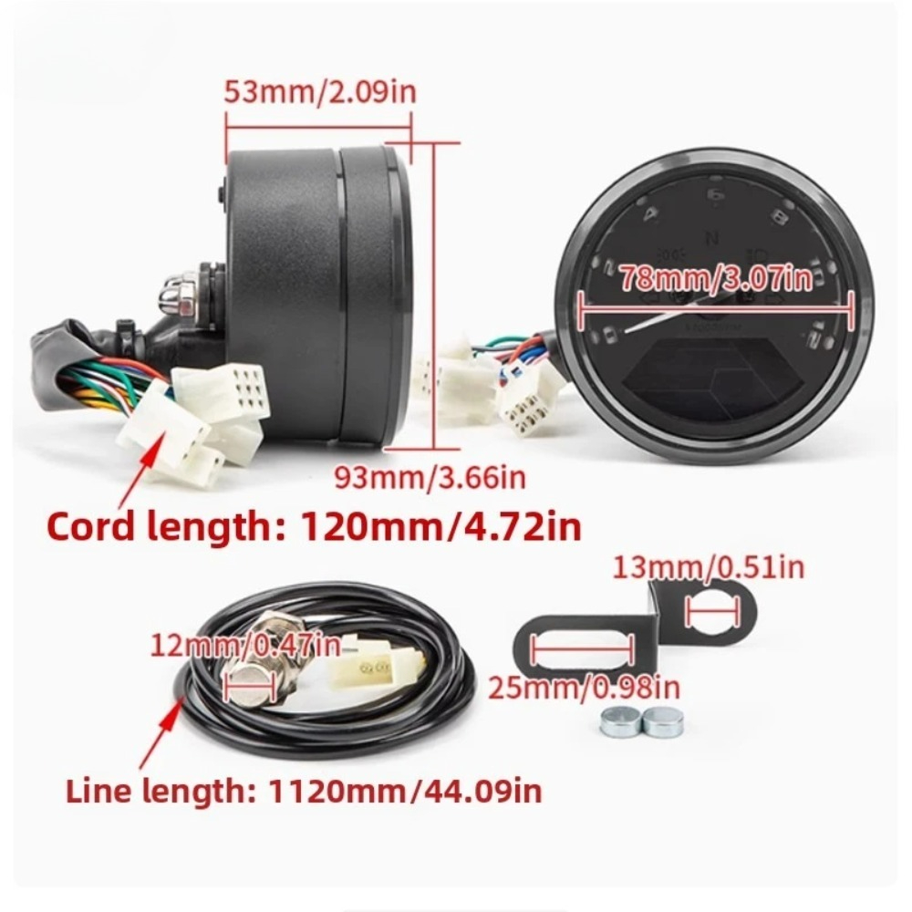 Universal Motorcycle Meter Spe - Motorcycle Gear Yamaha recension och pris